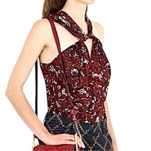 Isabel Marant Alba Aba Twist floral sleeveless halter top excellent condition